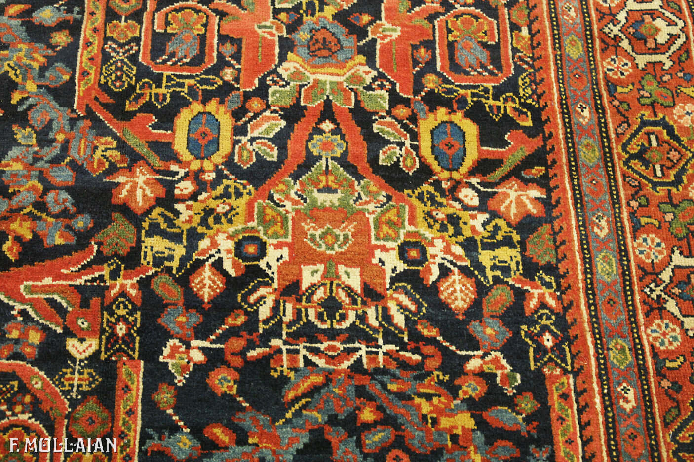Antique Persian Mahal Gallery Size Carpet n°:92129342